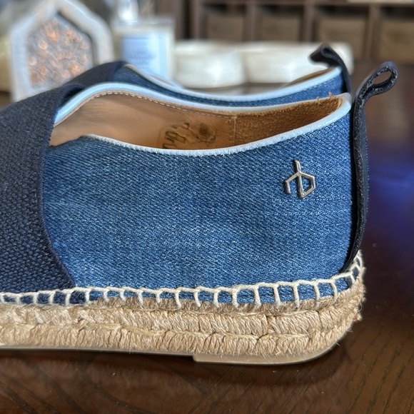 NWOB *Sold Out* Rag & Bone Denim Espadrilles with Leather Accents - Picture 5 of 8